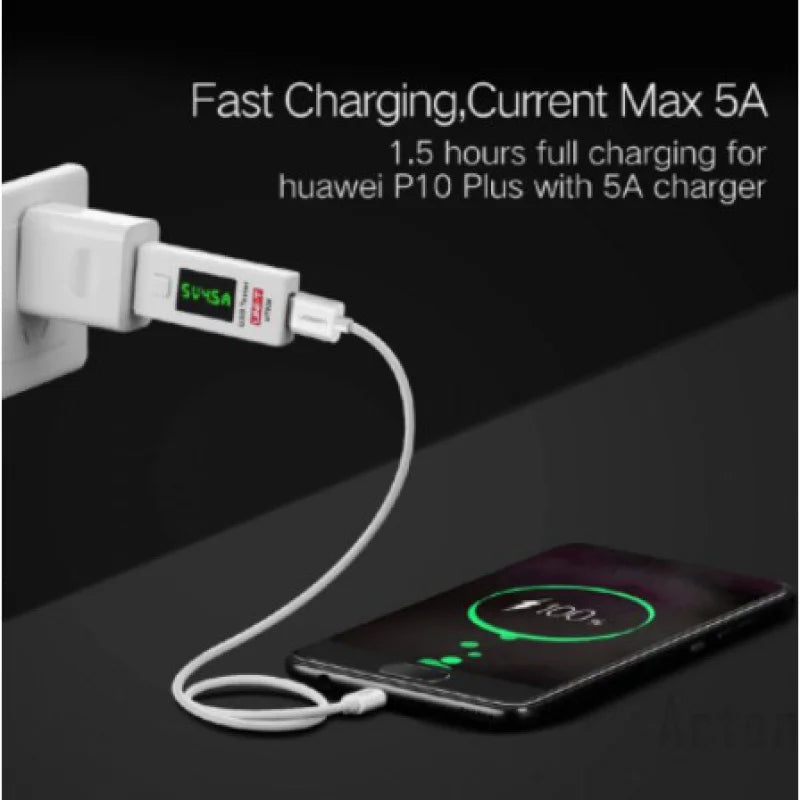 Usb 5a Carregamento Rápido Tipo-C e V8 Cabo Carregador para todos os Androids