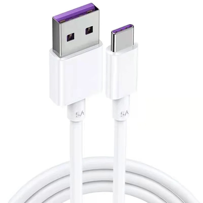 Usb 5a Carregamento Rápido Tipo-C e V8 Cabo Carregador para todos os Androids