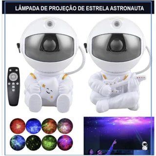 Astronauta 3.0 Galaxy Projetor Noite Luz Céu Estrelado Estrela USB LED Lâmpada Do Quarto Com Controle Remoto Crianças Presente